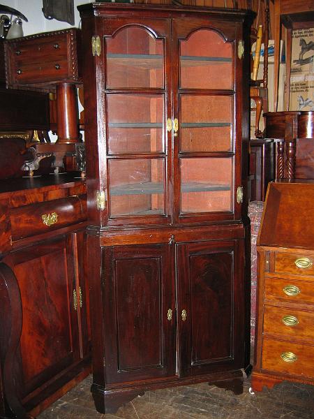 Picture 058.jpg - Circa Mid 1800 Corner China Cabinet